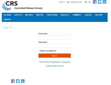 Tablet Screenshot of my.controlledreleasesociety.org